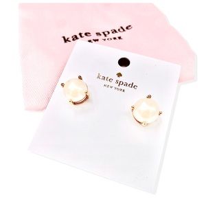 Kate Spade Pearl Stud Earrings NWT